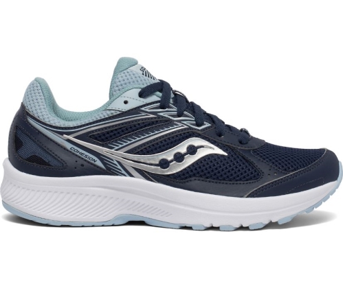 Tenis Saucony Cohesion 14 Mujer Zapatillas Running Azul Marino / Light Azules México MX-721-GJ